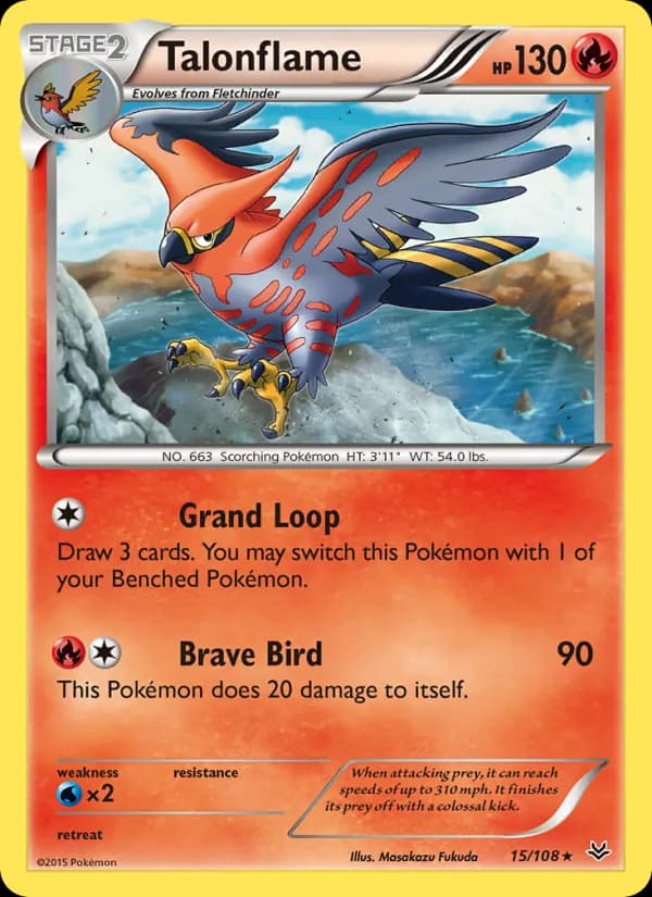 Talonflame 15/108, Roaring Skies
