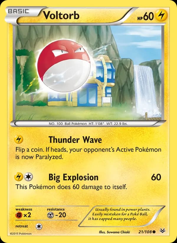 Voltorb 21/108, Roaring Skies