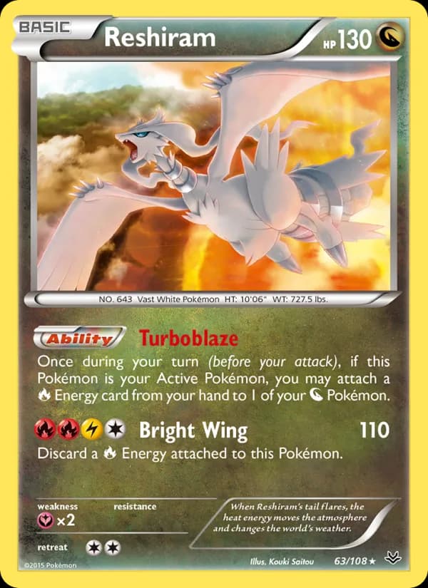 Reshiram 63/108, Roaring Skies