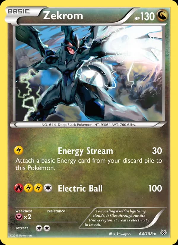 Zekrom 64/108, Roaring Skies