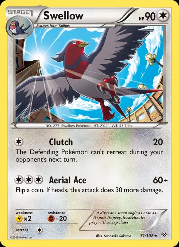 Swellow 71/108, Roaring Skies