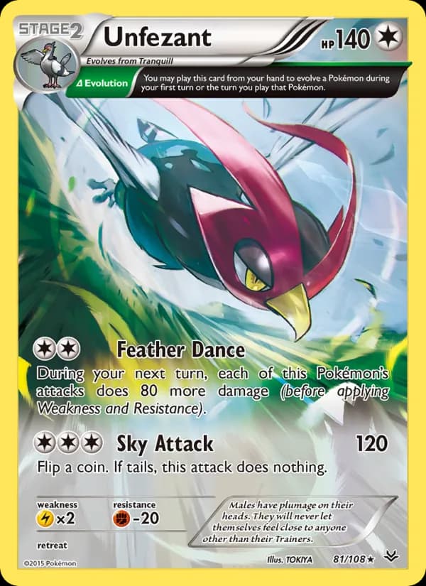 Unfezant 81/108, Roaring Skies