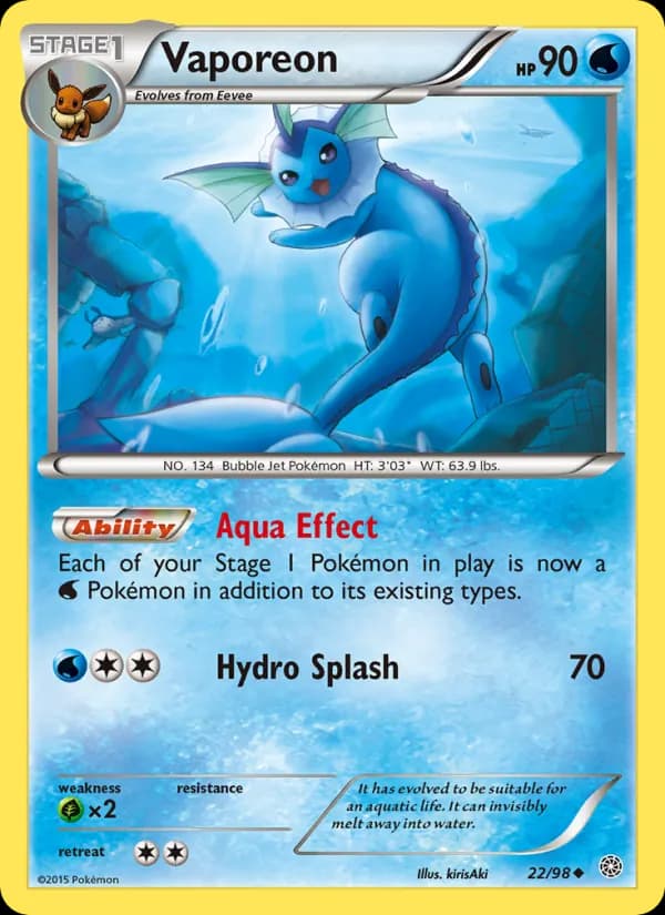 Vaporeon 22/98, Ancient Origins