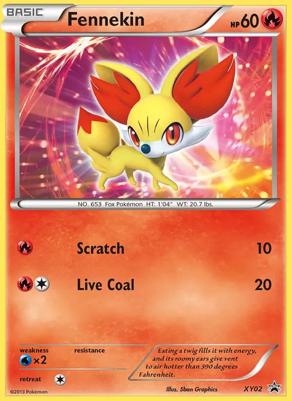 Fennekin XY02/211, XY Black Star Promos