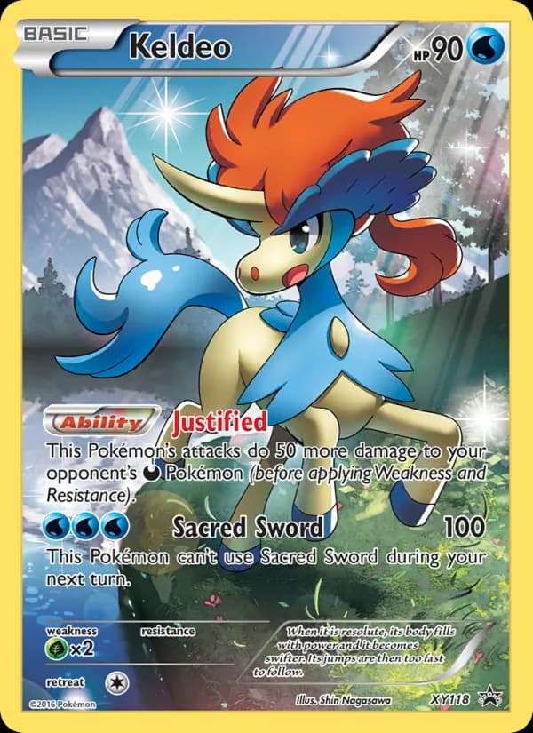 Keldeo XY118/211, XY Black Star Promos