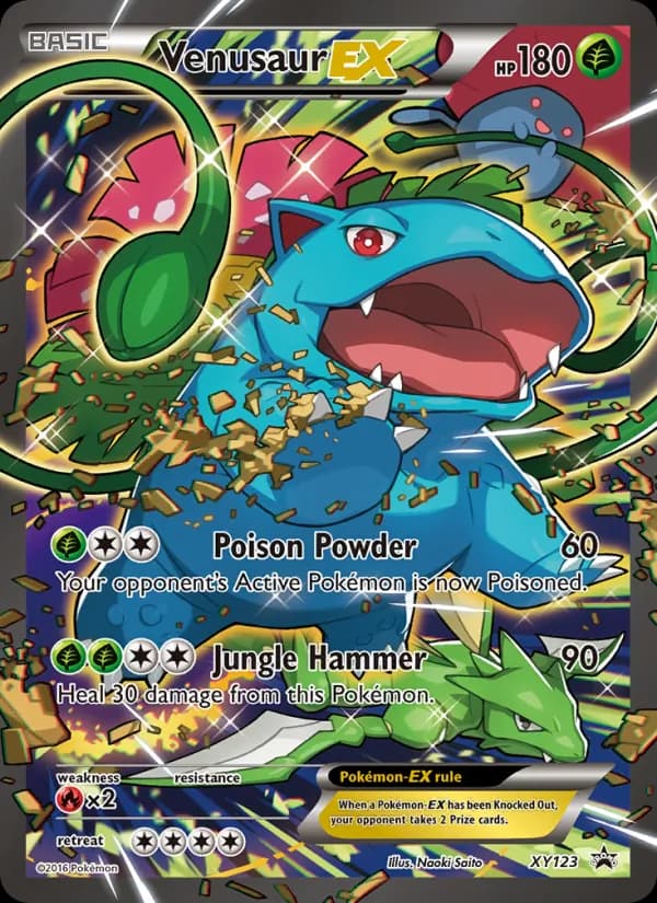Venusaur EX XY123/211, XY Black Star Promos