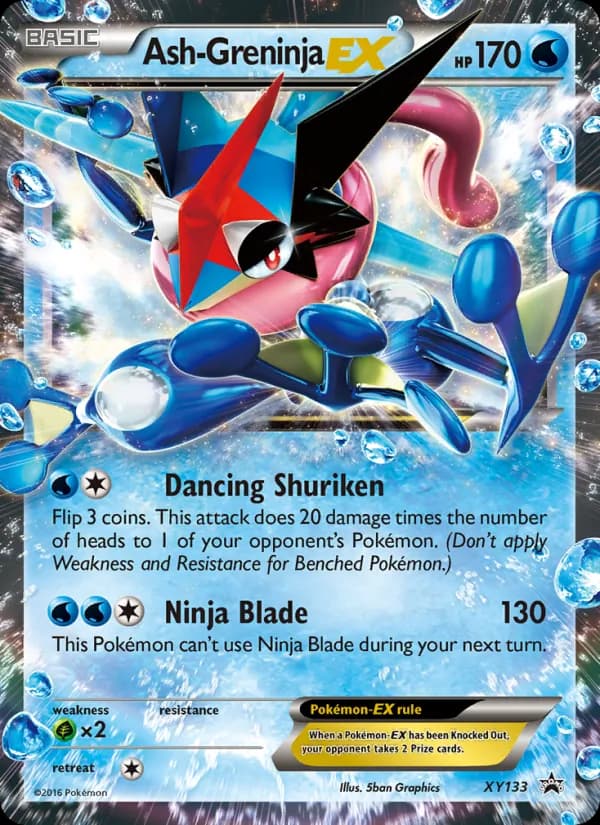 Ash Greninja EX XY133/211, XY Black Star Promos