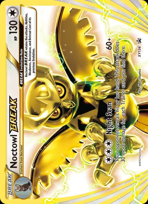 Noctowl BREAK XY136/211, XY Black Star Promos