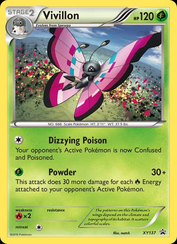 Vivillon XY137/211, XY Black Star Promos