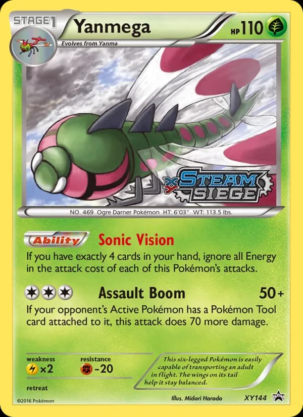 Yanmega XY144/211, XY Black Star Promos