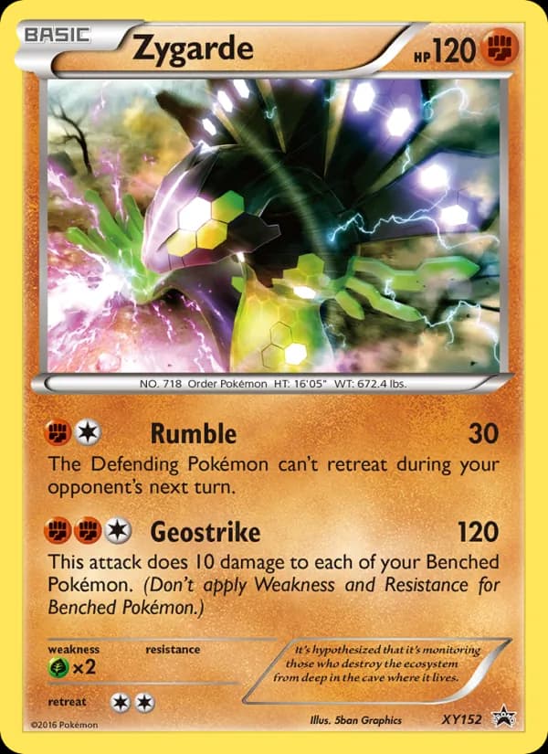 Zygarde XY152/211, XY Black Star Promos