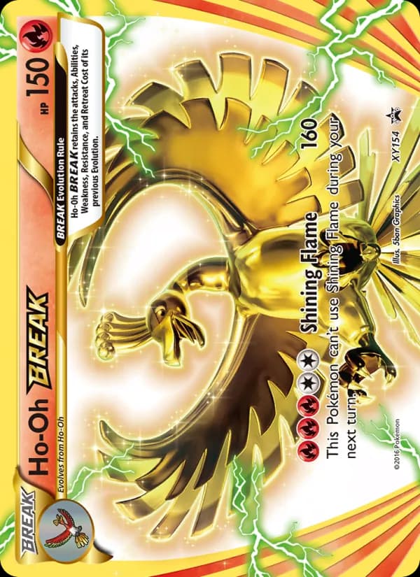 Ho-Oh BREAK XY154/211, XY Black Star Promos