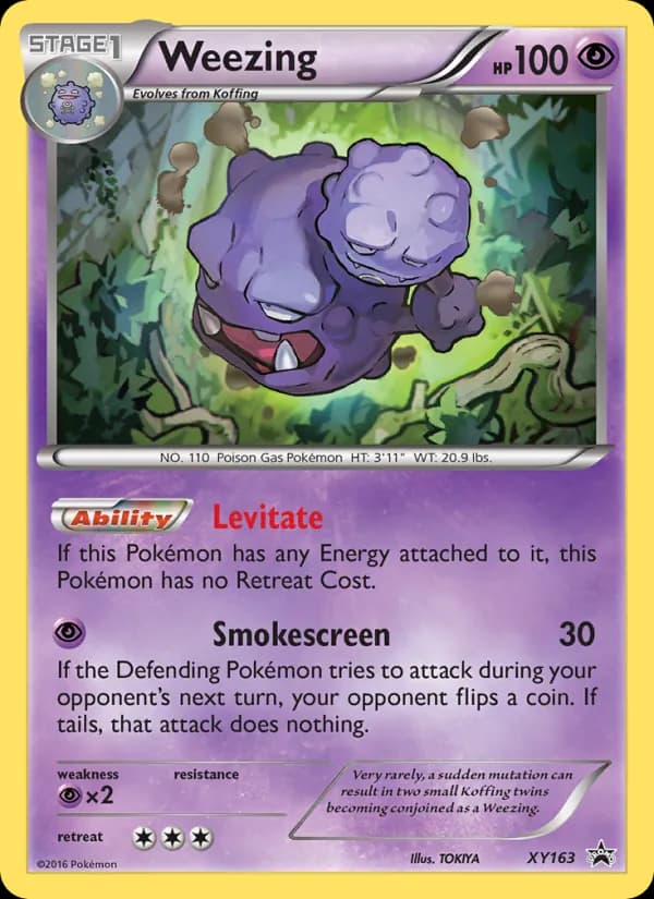Weezing XY163/211, XY Black Star Promos