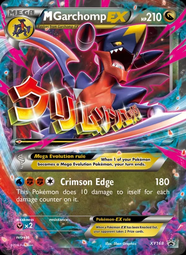 M Garchomp-EX XY168/211, XY Black Star Promos