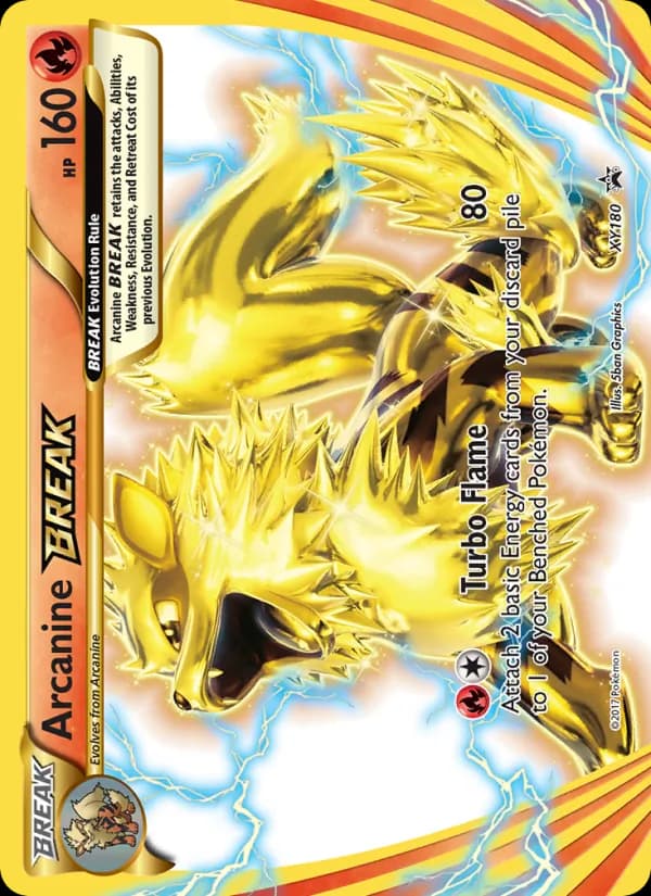 Arcanine BREAK XY180/211, XY Black Star Promos
