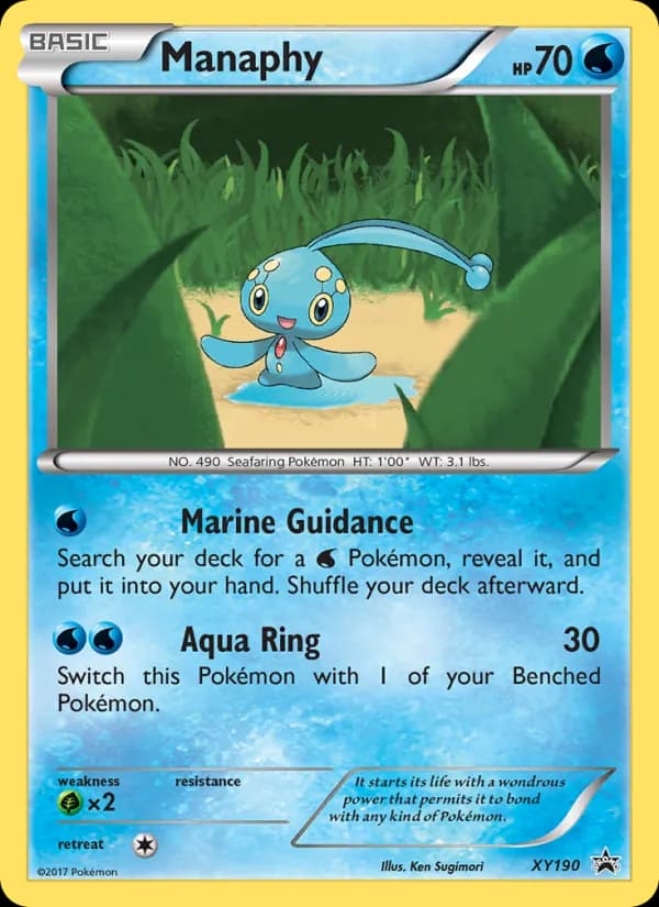 Manaphy XY190/211, XY Black Star Promos