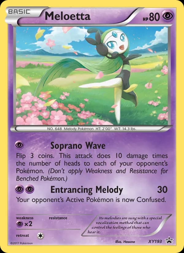 Meloetta XY193/211, XY Black Star Promos