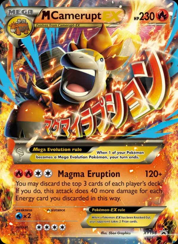 M Camerupt-EX XY198/211, XY Black Star Promos