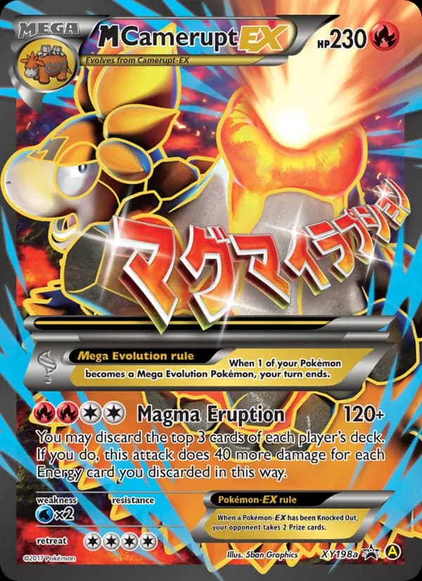 M Camerupt-EX XY198a/211, XY Black Star Promos