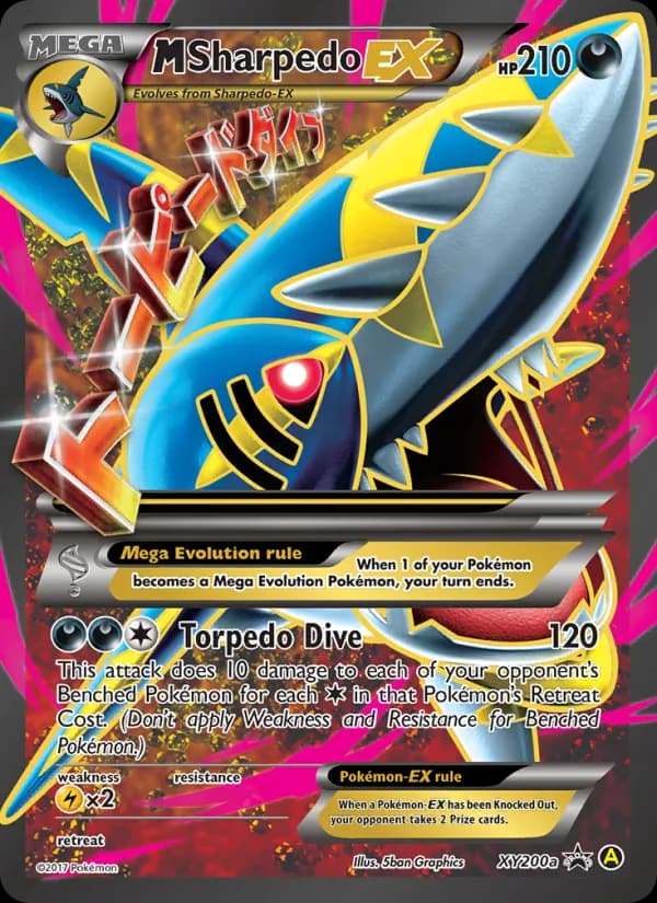 M Sharpedo-EX XY200a/211, XY Black Star Promos