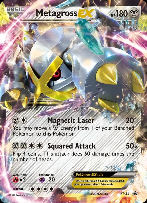 Metagross EX XY34/211, XY Black Star Promos