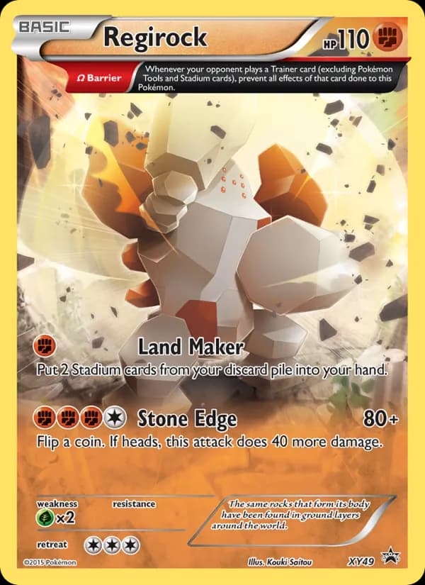 Regirock XY49/211, XY Black Star Promos