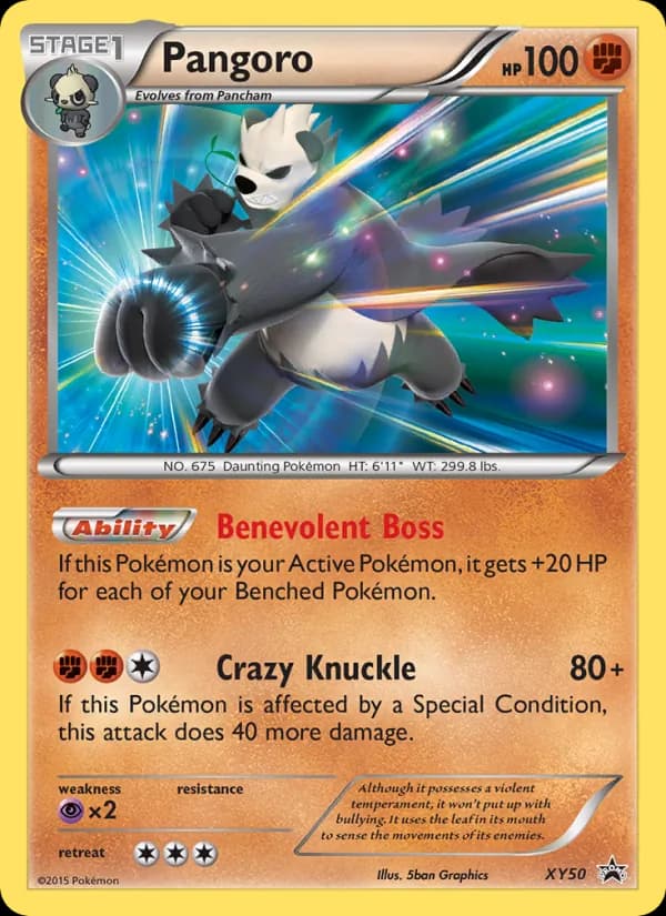 Pangoro XY50/211, XY Black Star Promos