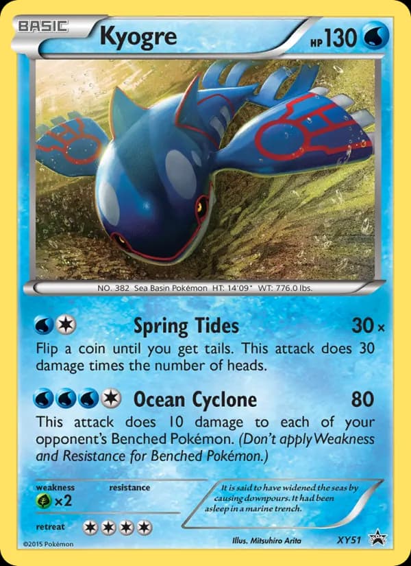 Kyogre XY51/211, XY Black Star Promos