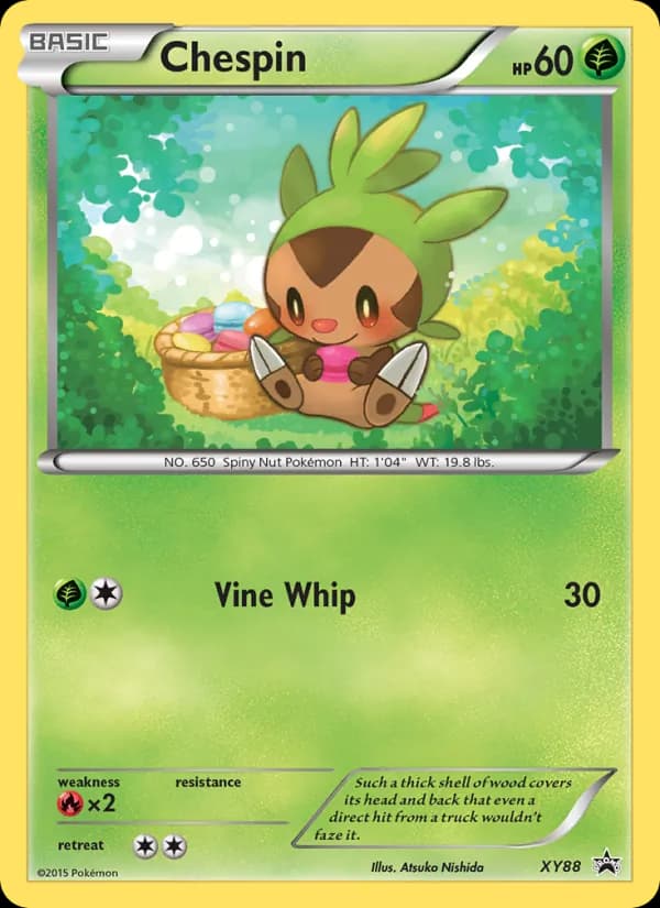 Chespin XY88/211, XY Black Star Promos