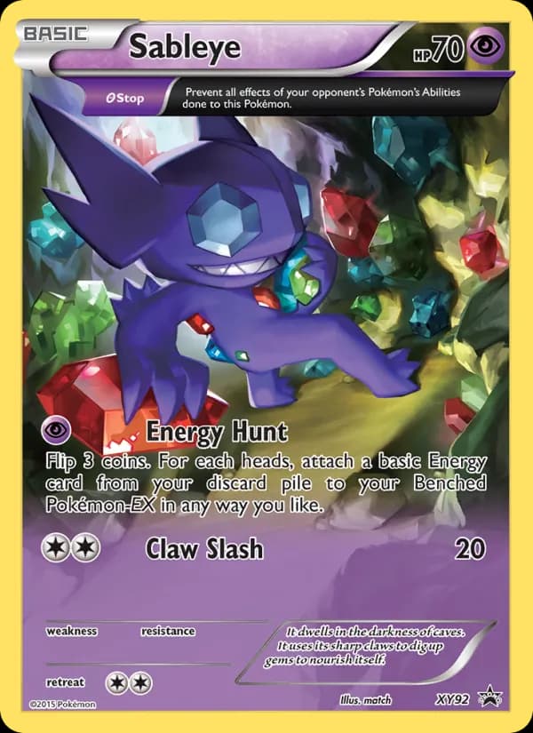 Sableye XY92/211, XY Black Star Promos