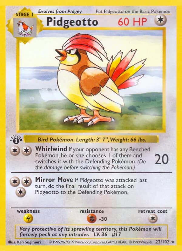 Pidgeotto 22/102, Base Set