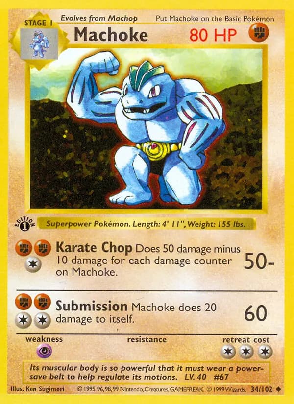 Machoke 34/102, Base Set