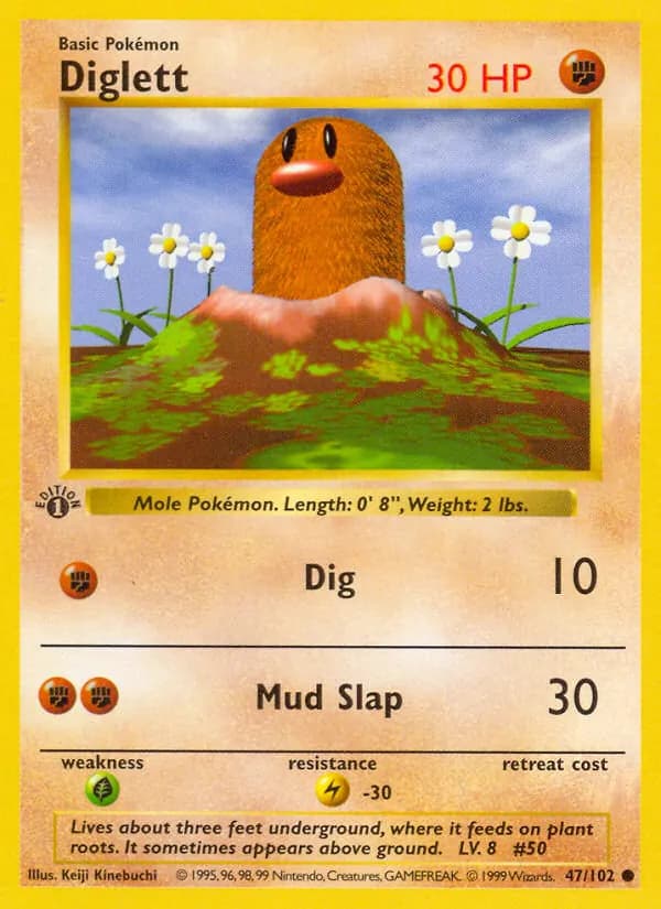 Diglett 47/102, Base Set