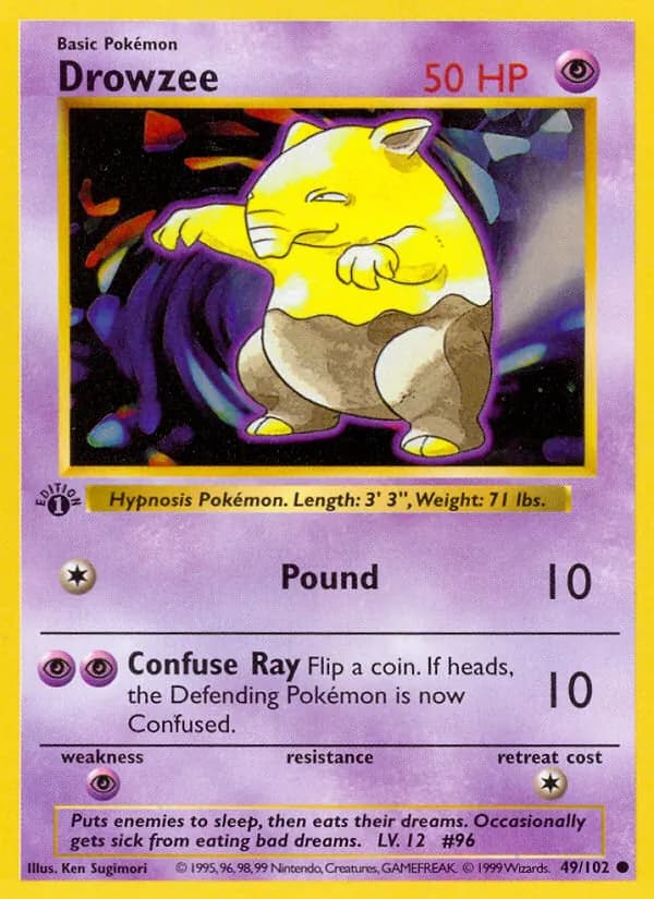 Drowzee 49/102, Base Set