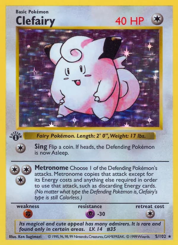 Clefairy 5/102, Base Set