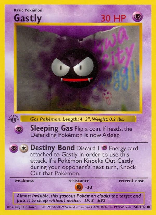 Gastly 50/102, Base Set