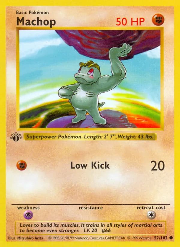 Machop 52/102, Base Set