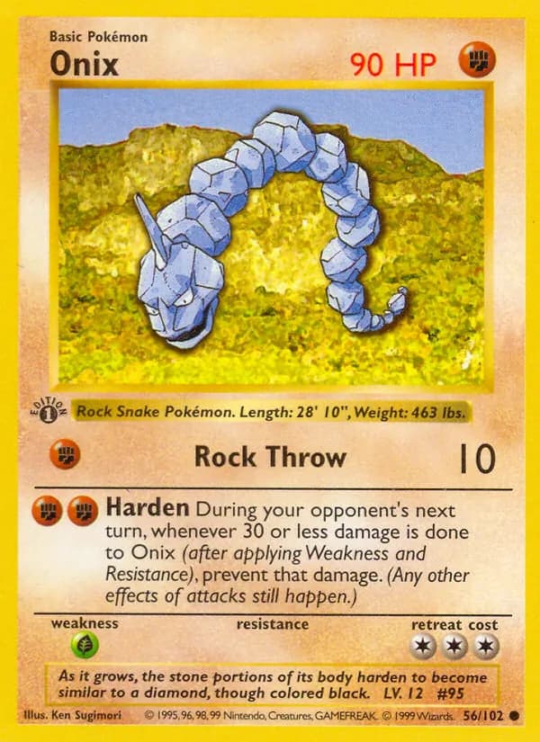Onix 56/102, Base Set