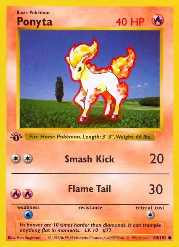 Ponyta 60/102, Base Set