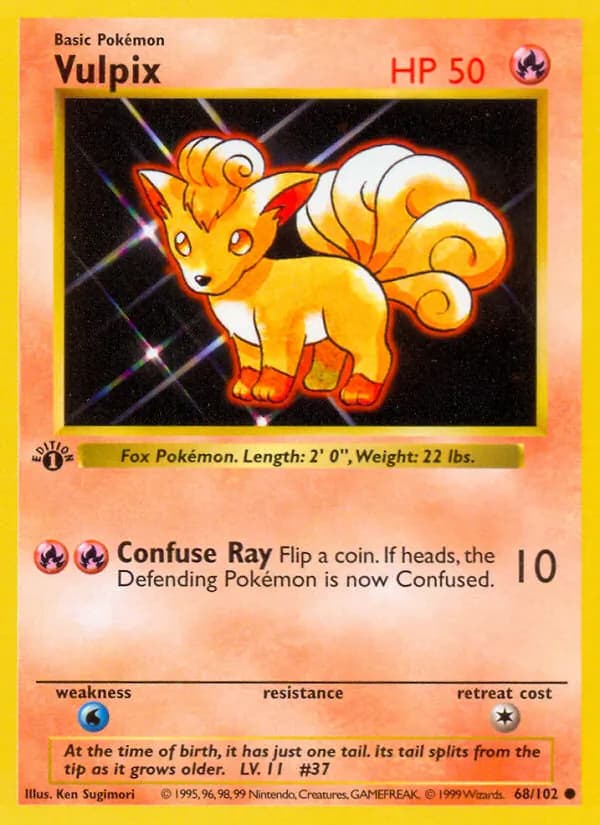 Vulpix 68/102, Base Set
