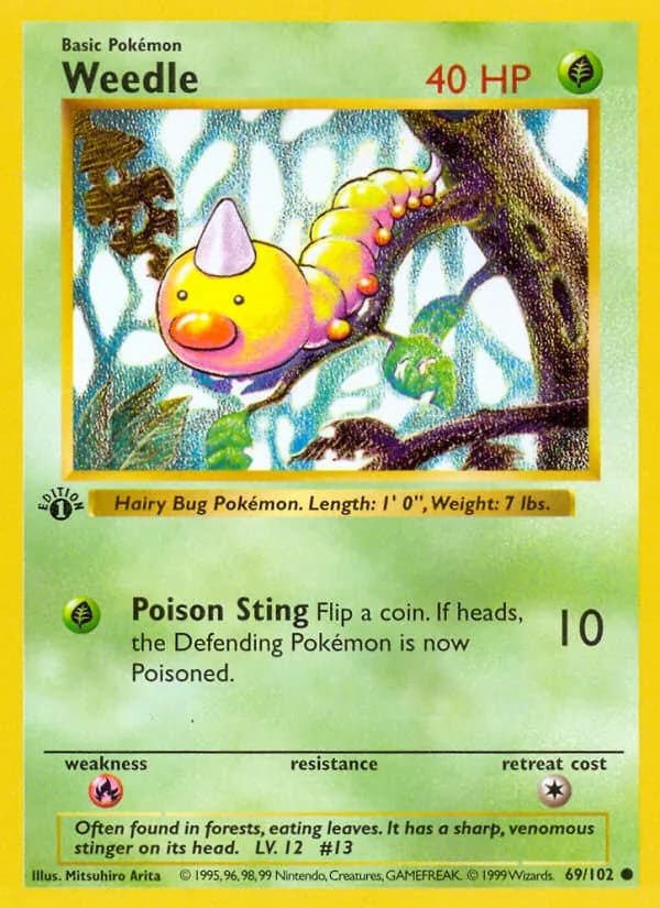 Weedle 69/102, Base Set