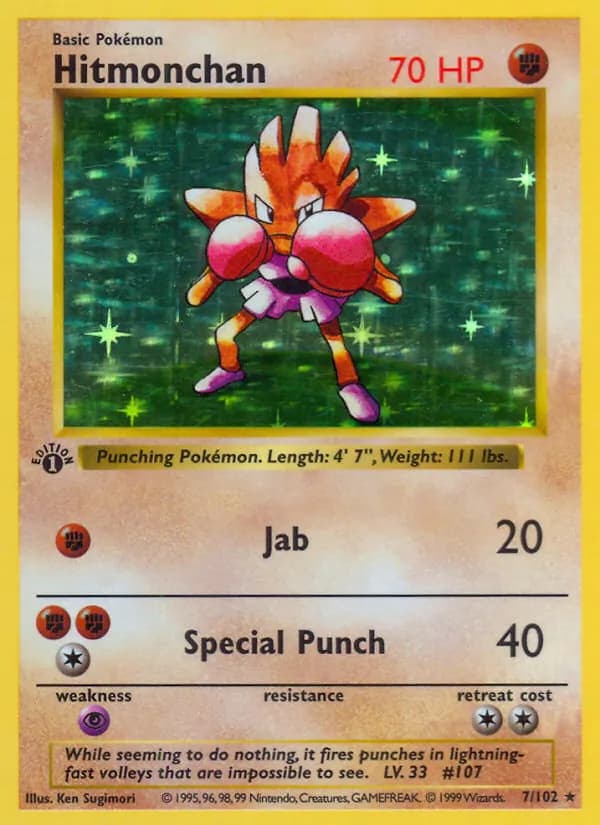 Hitmonchan 7/102, Base Set