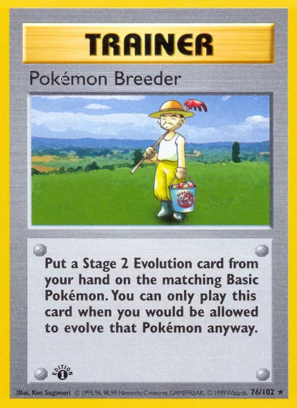 Pokémon Breeder 76/102, Base Set