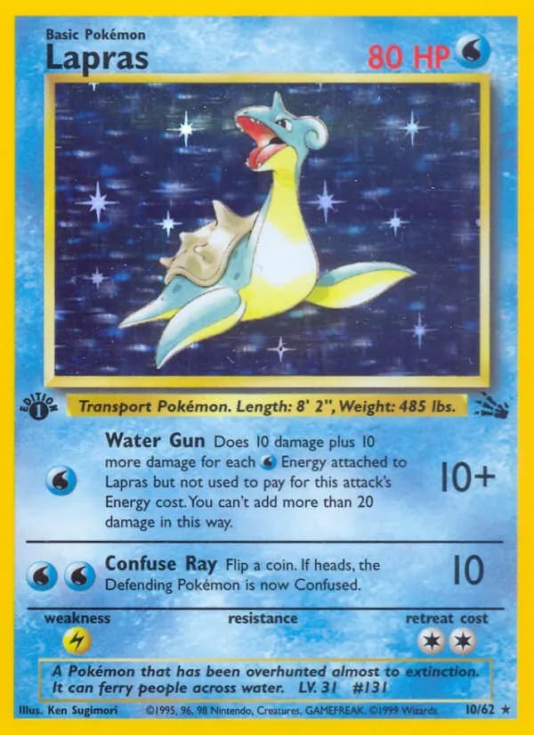 Lapras 10/62, Fossil