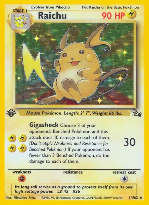 Raichu 14/62, Fossil