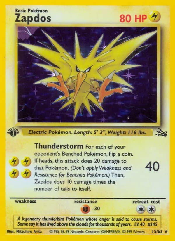 Zapdos 15/62, Fossil