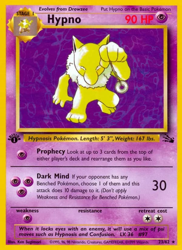Hypno 23/62, Fossil