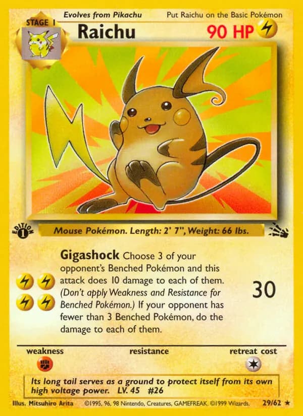 Raichu 29/62, Fossil