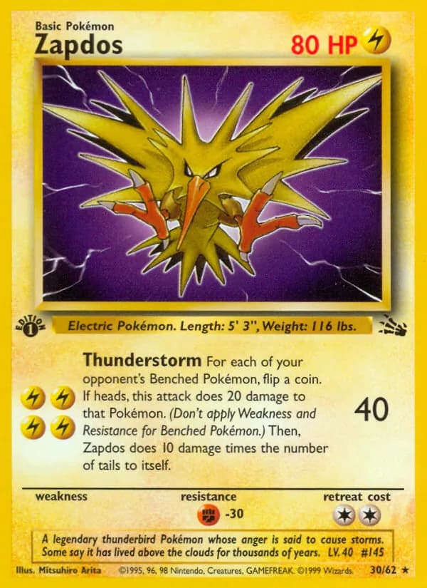 Zapdos 30/62, Fossil