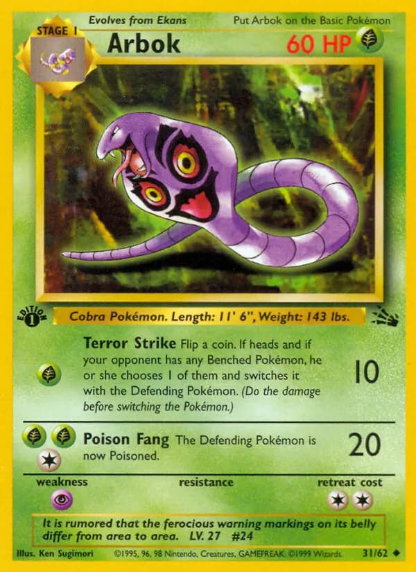 Arbok 31/62, Fossil